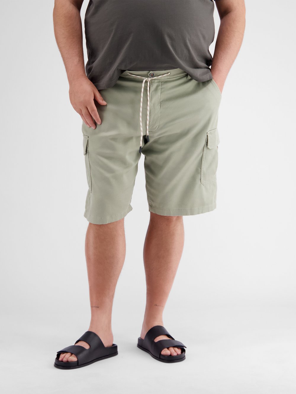 LERROS Jogg-Bermudas Herren Lyocell grün, 42