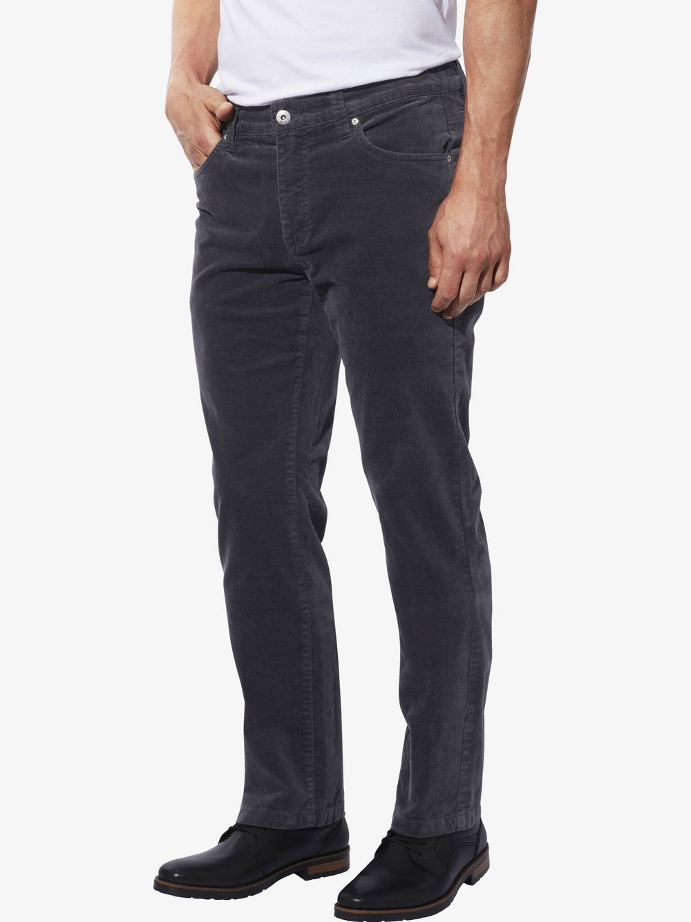 Thumbnail - BABISTA Cordhose Herren Baumwolle grau, 32-32