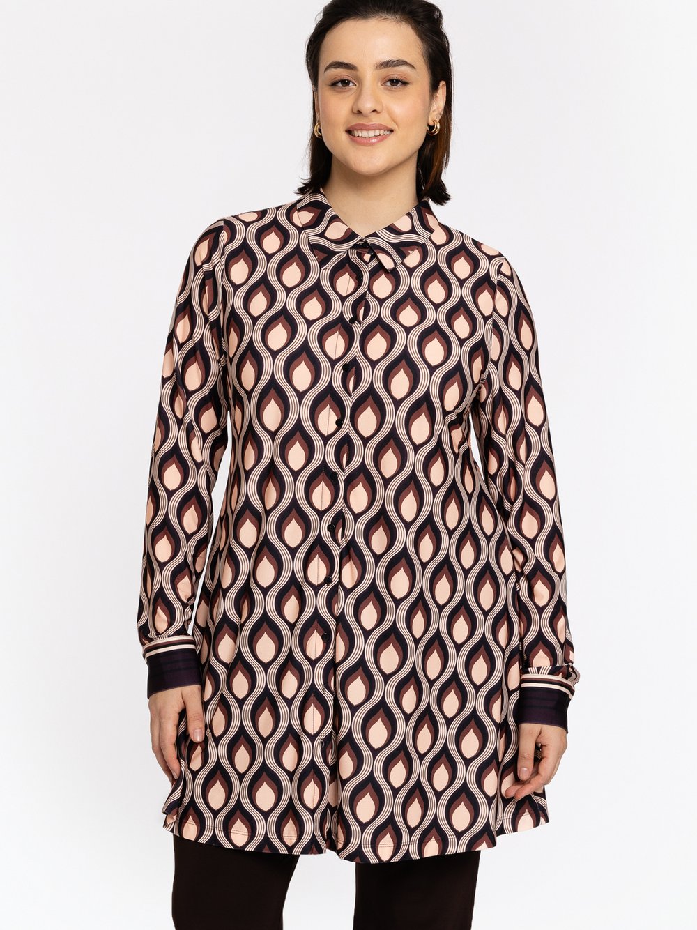 YOEK Bluse Damen mehrfarbig bedruckt, 46-48