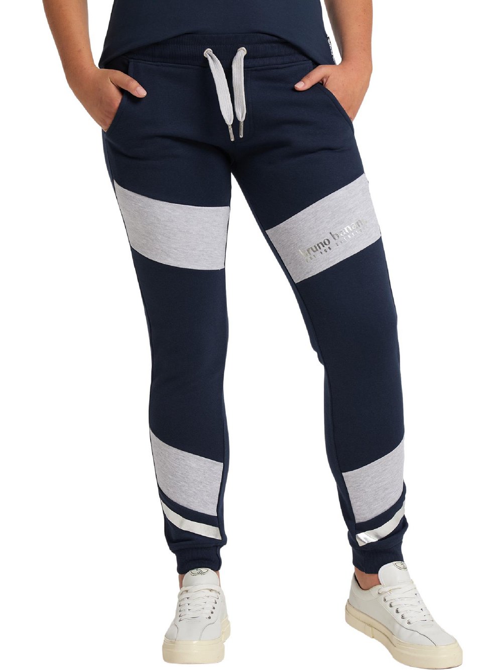 Bruno Banani Jogginghose Damen Baumwolle blau bedruckt, S