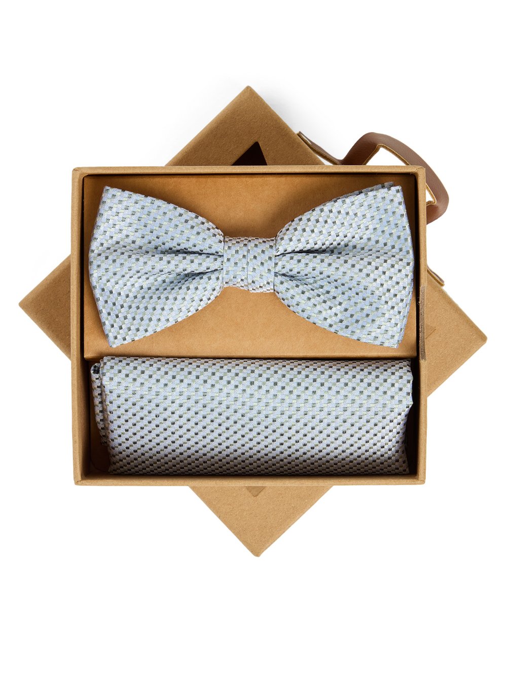 Finshley & Harding London Fliege und Einstecktuch aus Seide Herren Seide (100%) mehrfarbig gemustert, ONE SIZE