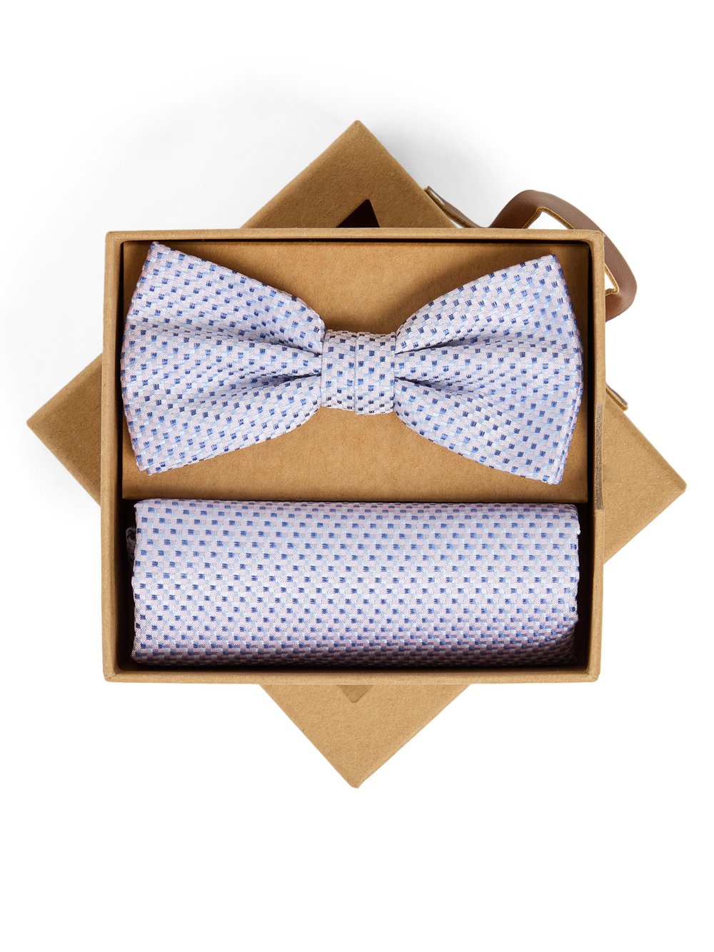 Finshley & Harding London Fliege und Einstecktuch aus Seide Herren Seide (100%) mehrfarbig gemustert, ONE SIZE