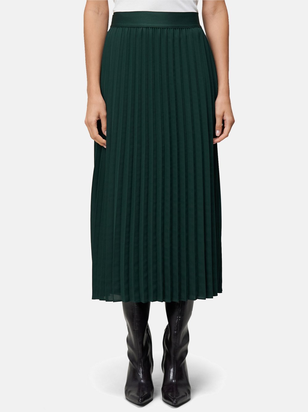 zero Faltenrock Damen grün, 34