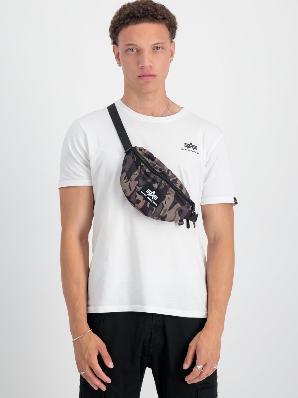 Alpha Industries Accessoires Taschen Herren schwarz bedruckt, ONE SIZE