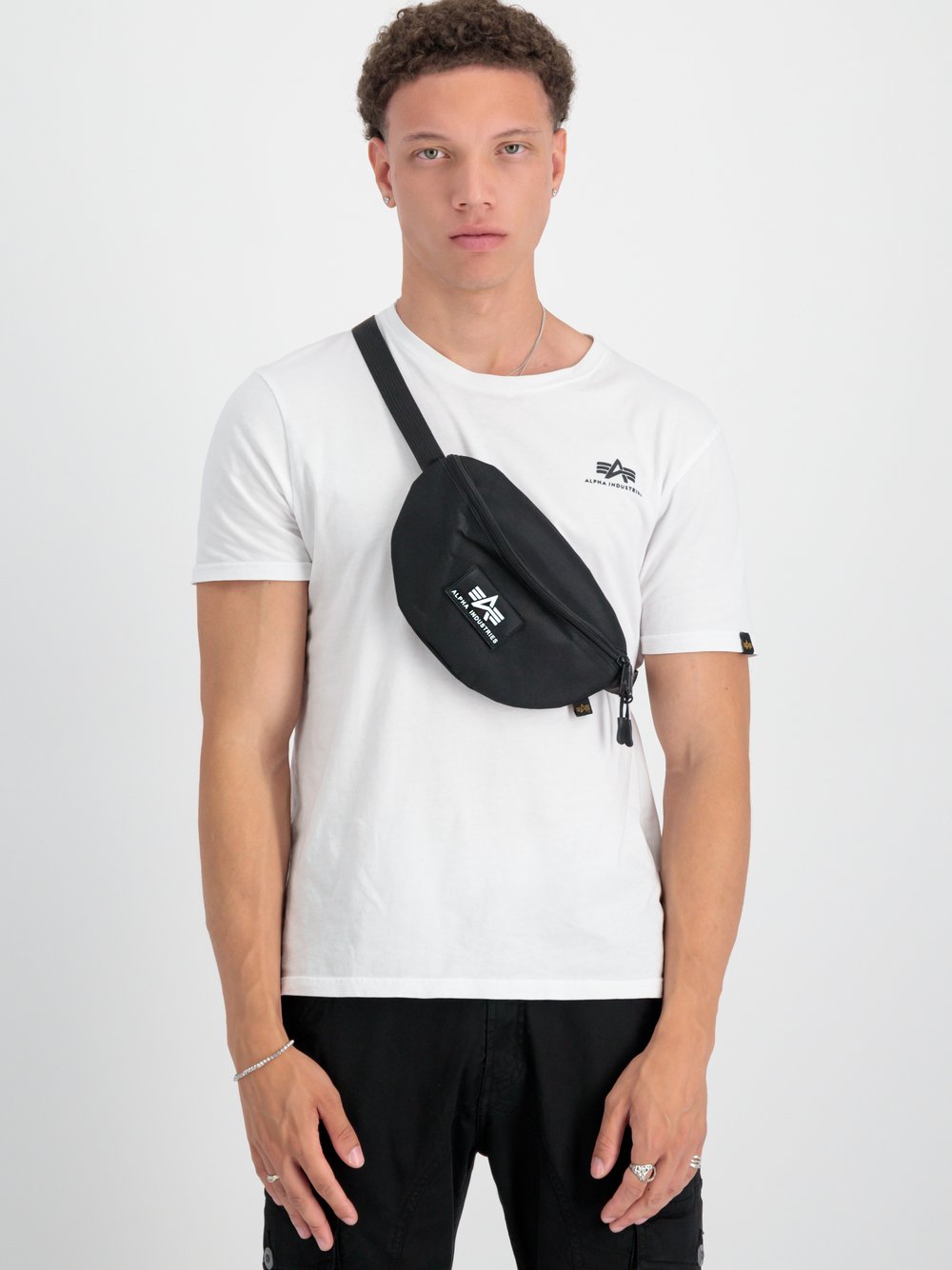 Alpha Industries Accessoires Taschen Herren schwarz bedruckt, ONE SIZE