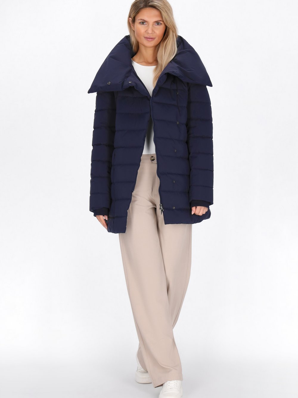 Usha Mantel Damen blau, L