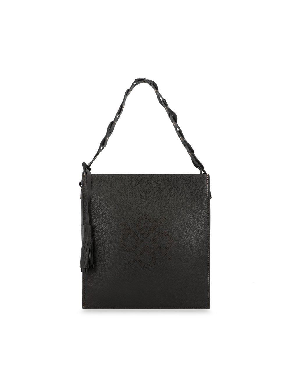 PICARD Schultertasche Damen Leder schwarz strukturiert, ONE SIZE