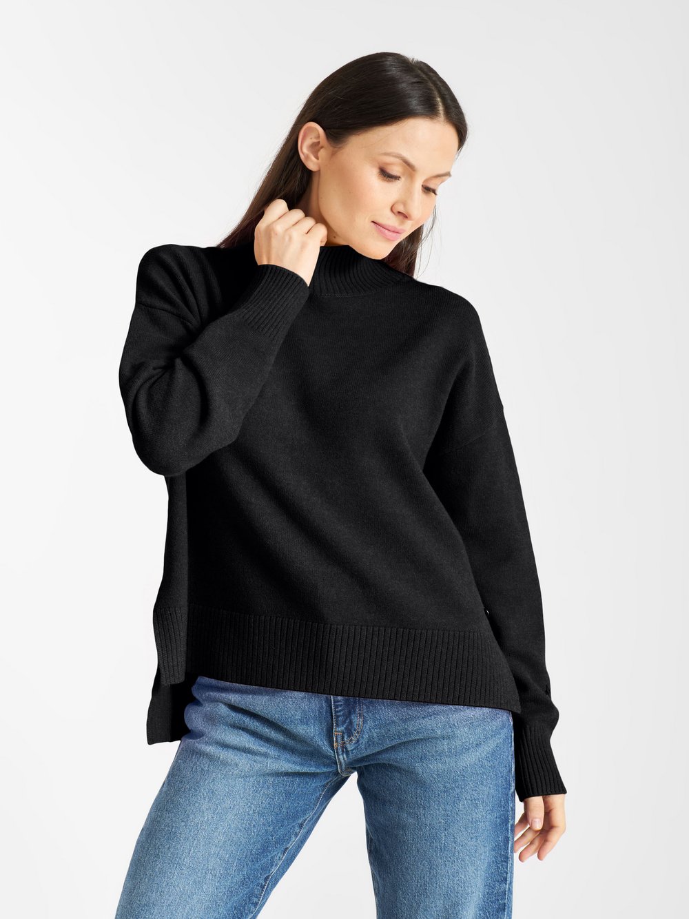 Frieda & Freddies Strickpullover Damen Viskose schwarz, 34