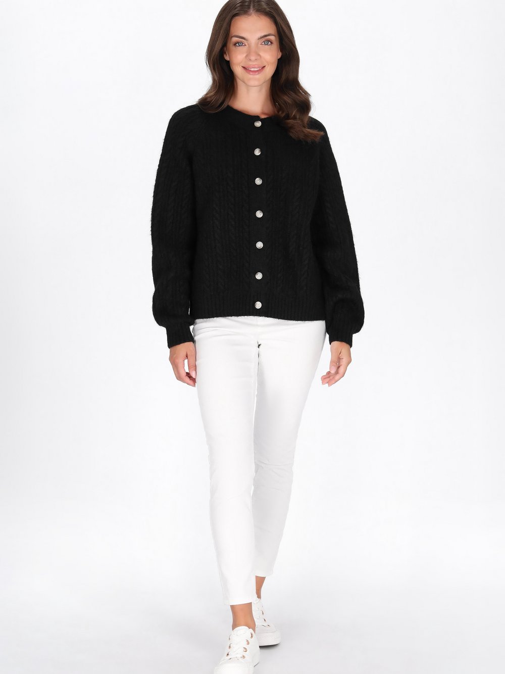 Usha Strickjacke Damen schwarz, XL/XXL