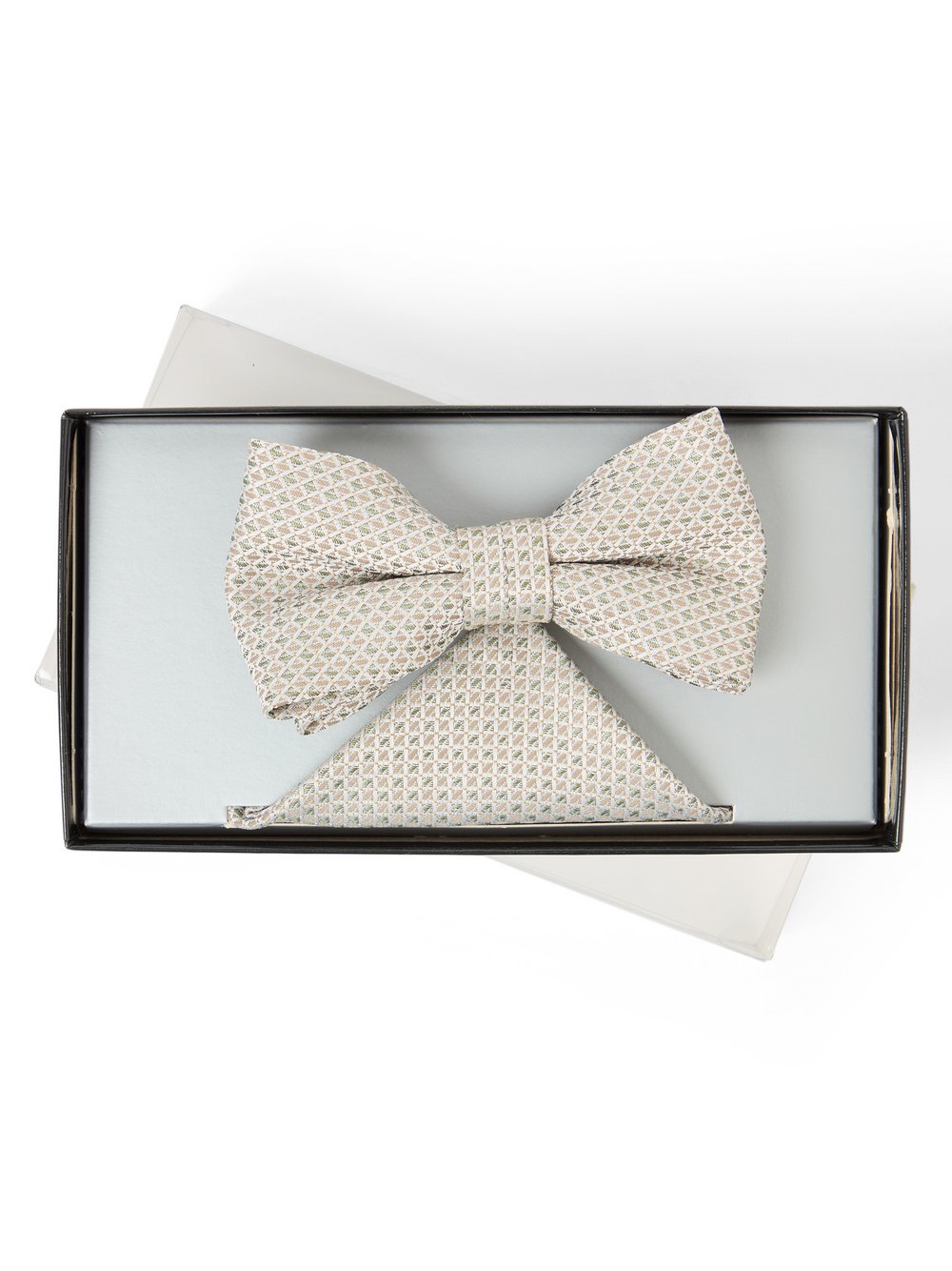 Wilvorst Fliege und Einstecktuch Herren Regular Fit mehrfarbig gemustert, ONE SIZE