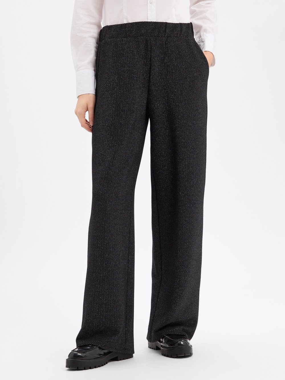 s.Oliver BLACK LABEL Stoffhose Damen mehrfarbig strukturiert, 46