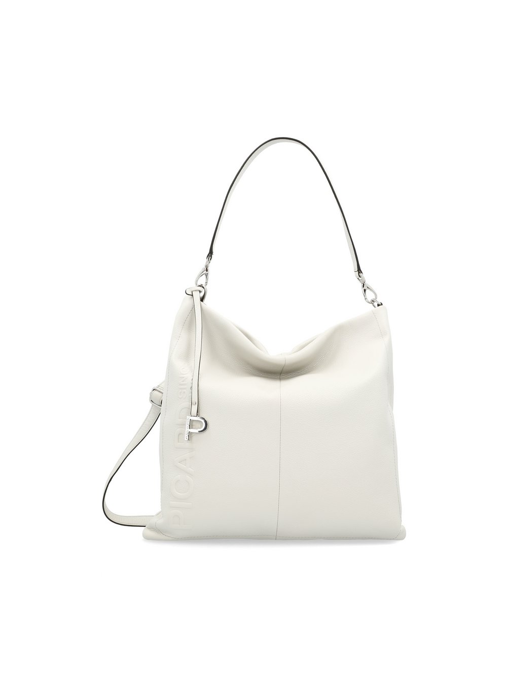 PICARD Beuteltasche Damen Leder grau strukturiert, ONE SIZE