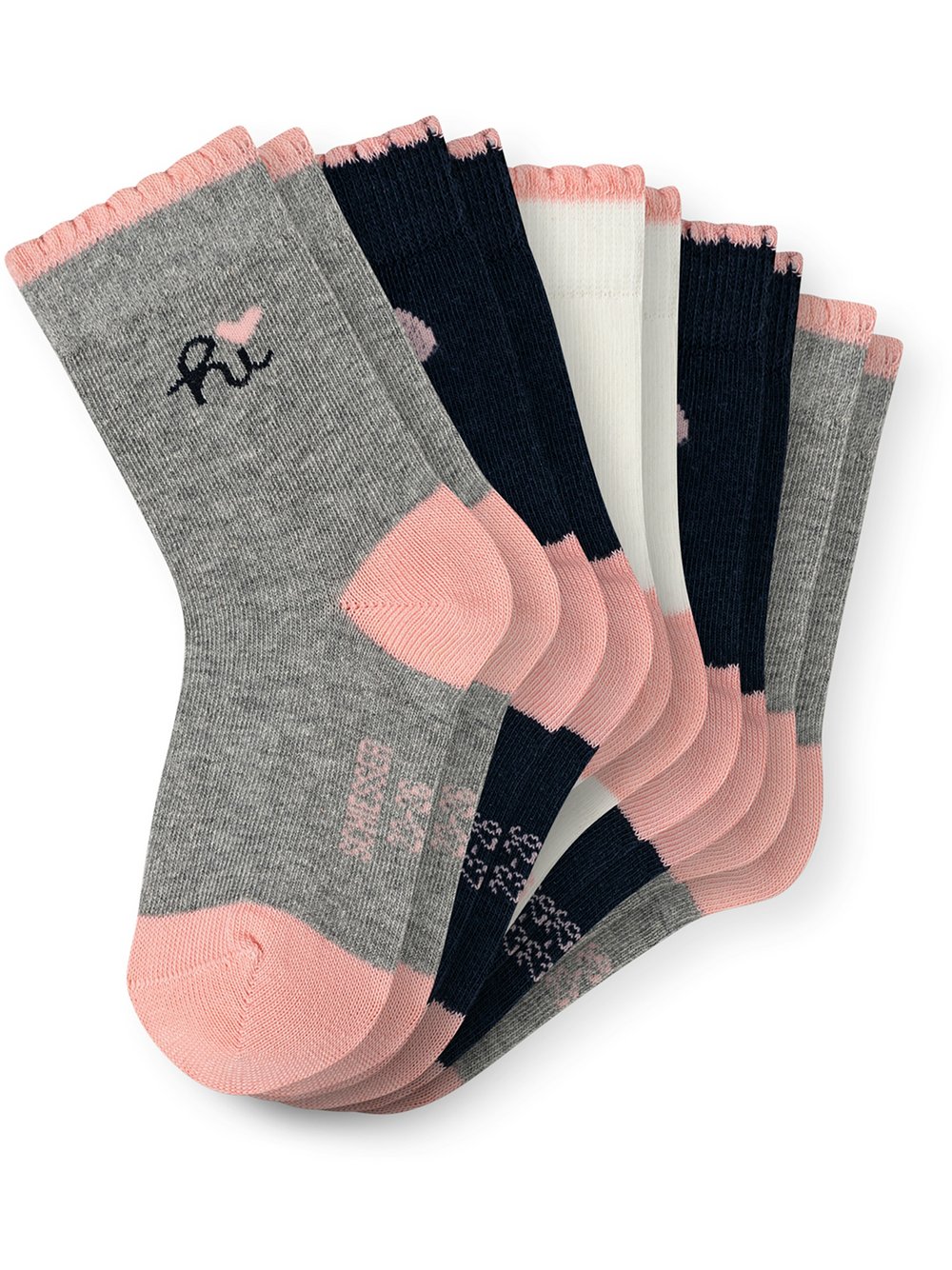 Schiesser Freizeitsocken  Mädchen Jersey mehrfarbig bedruckt, 31-34