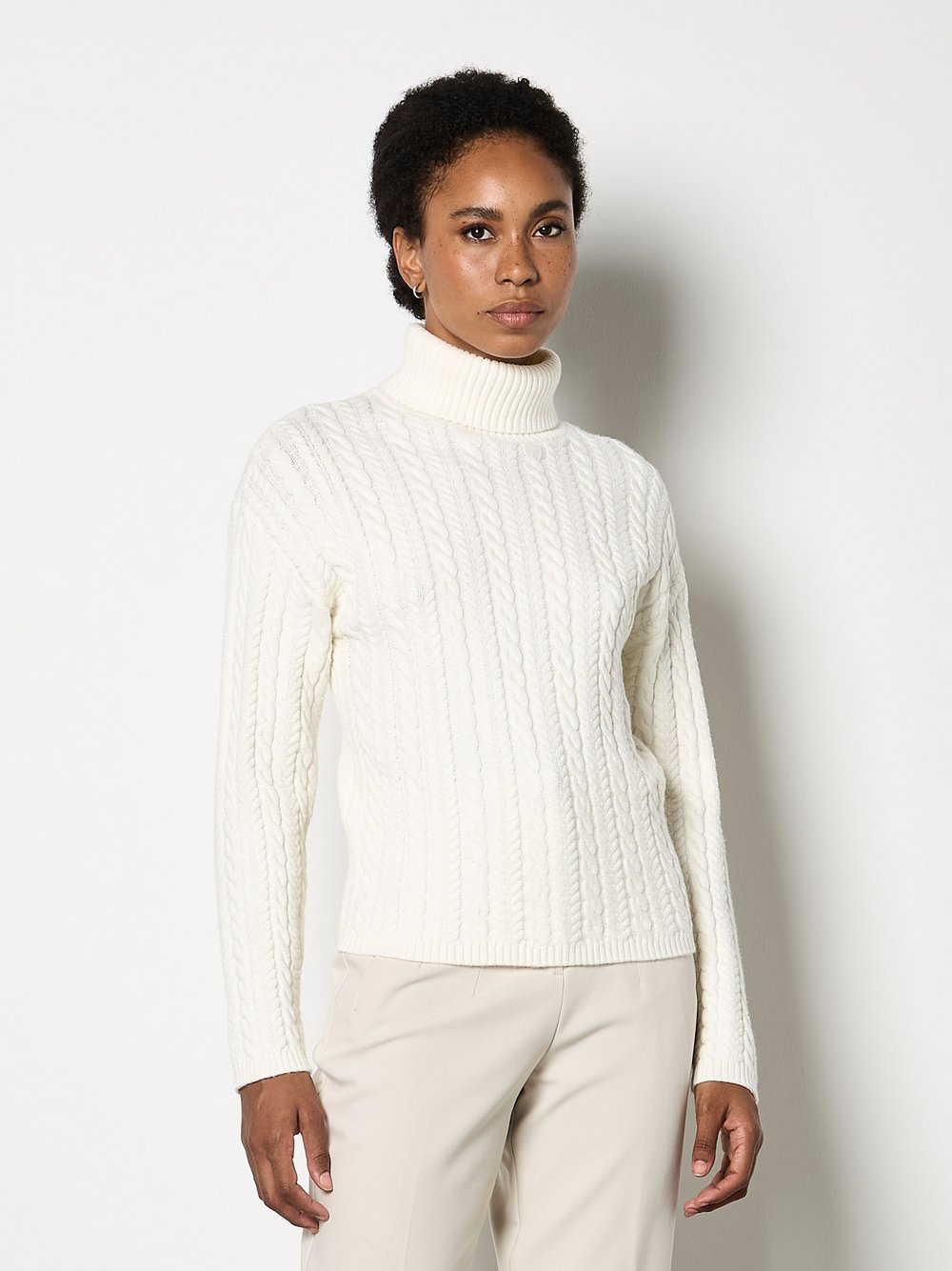Apricot Pullover Damen Viskose beige, 34