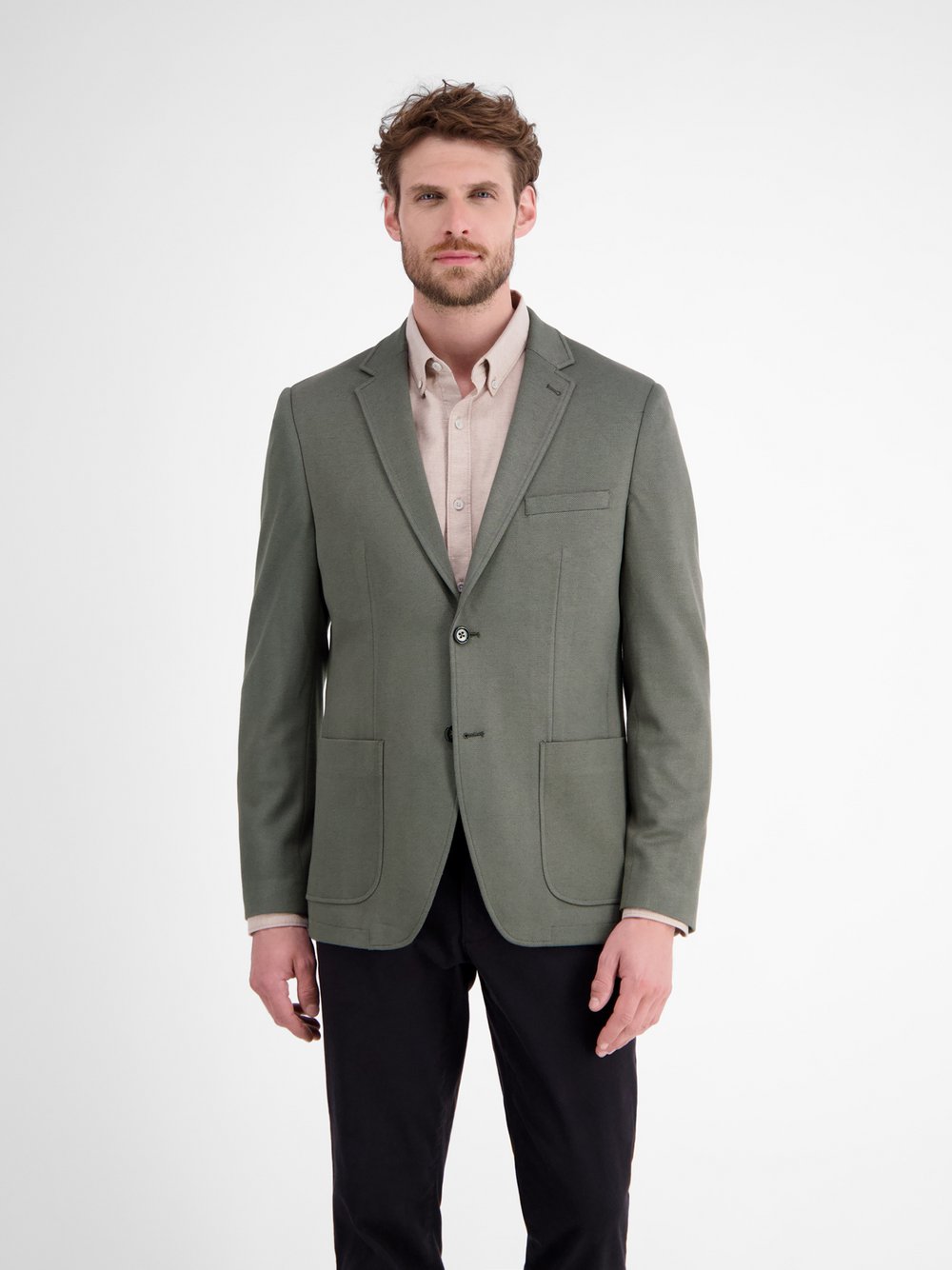 LERROS Sakko Herren Regular Fit Viskose grau, 58