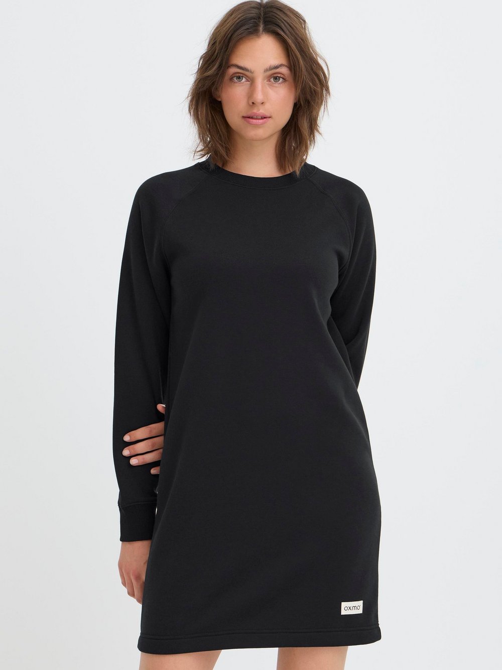 OXMO Sweatkleid Damen schwarz, S
