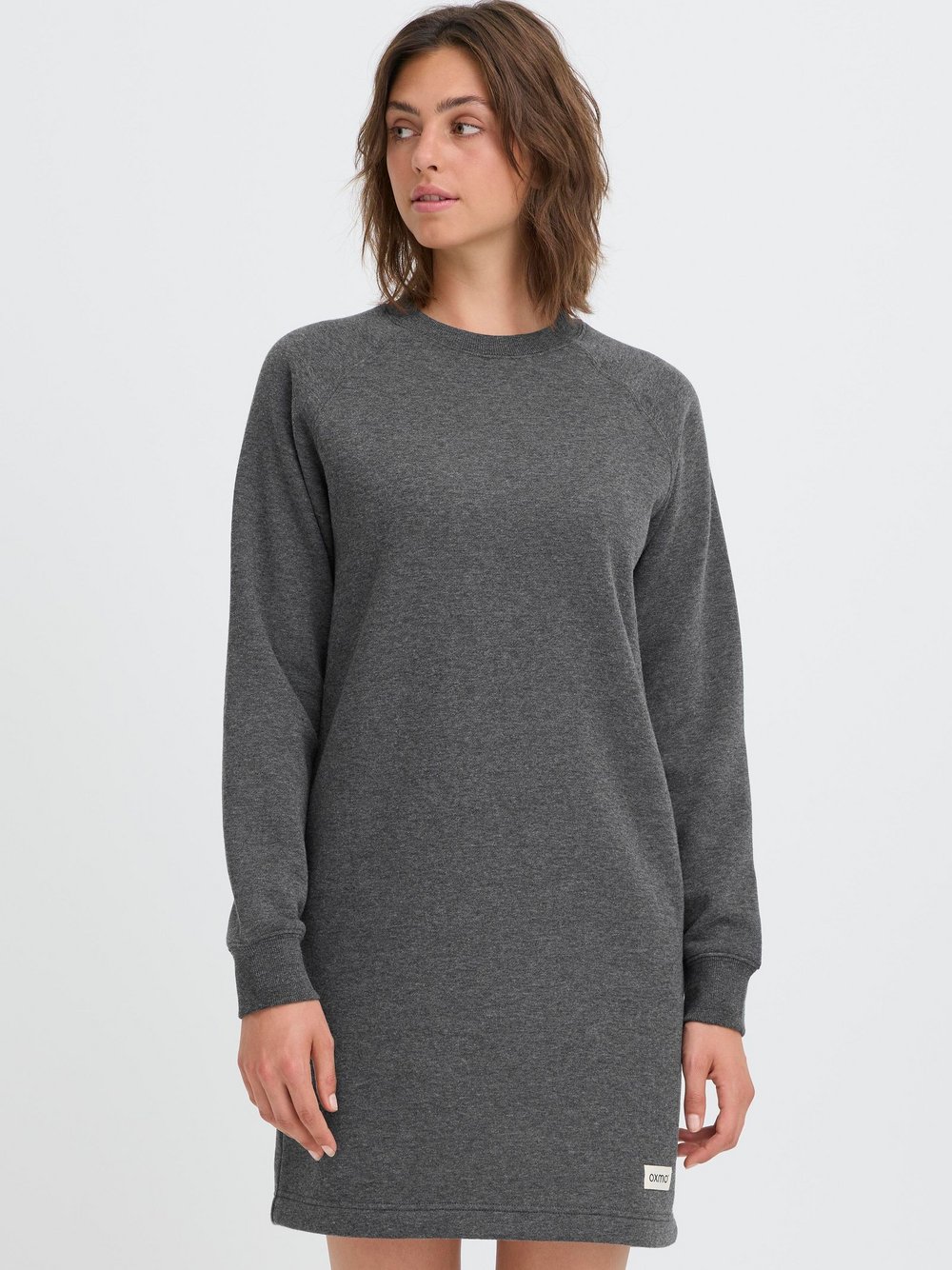 OXMO Sweatkleid Damen grau, S