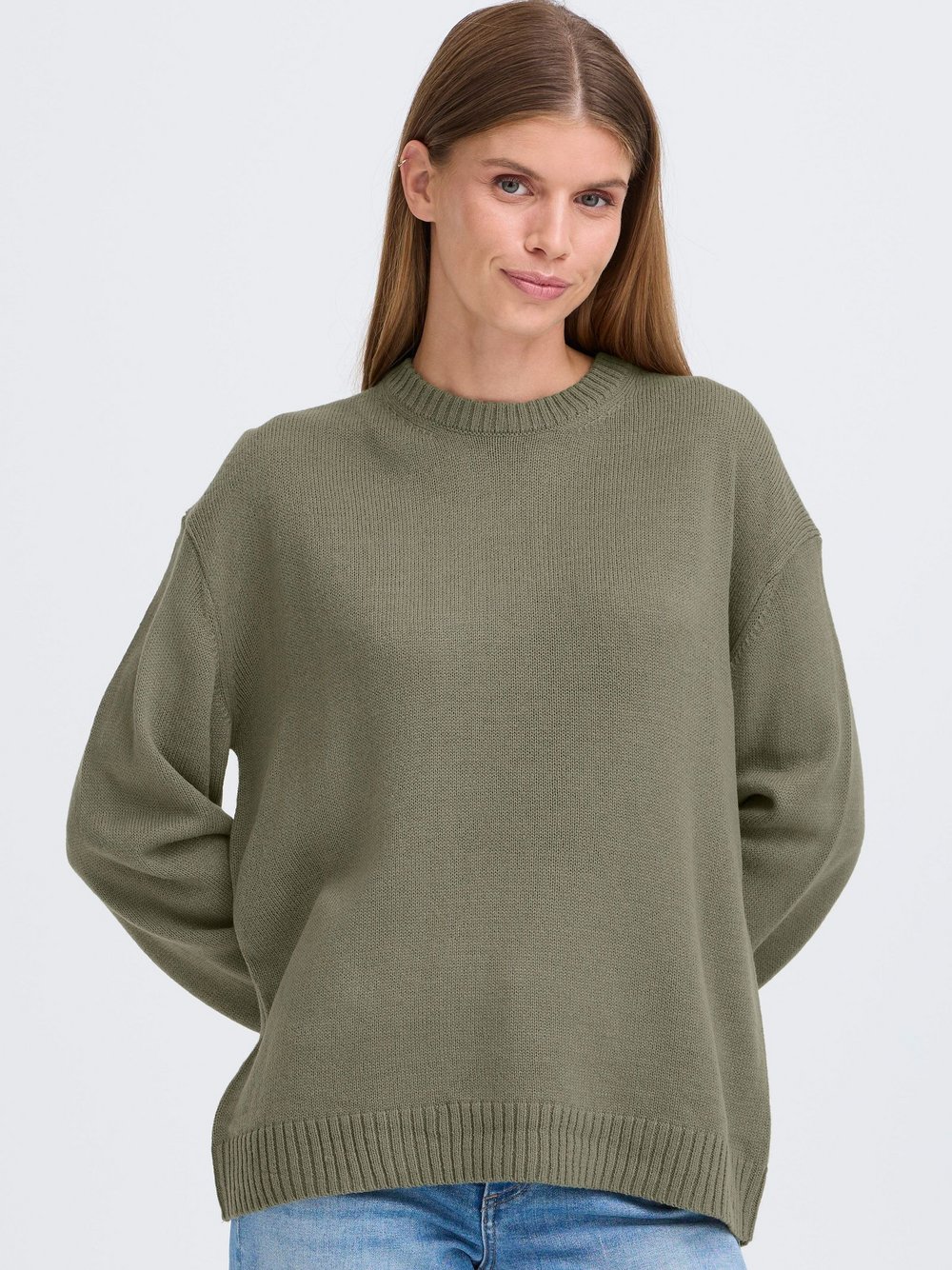 OXMO Strickpullover Damen grün, XXL