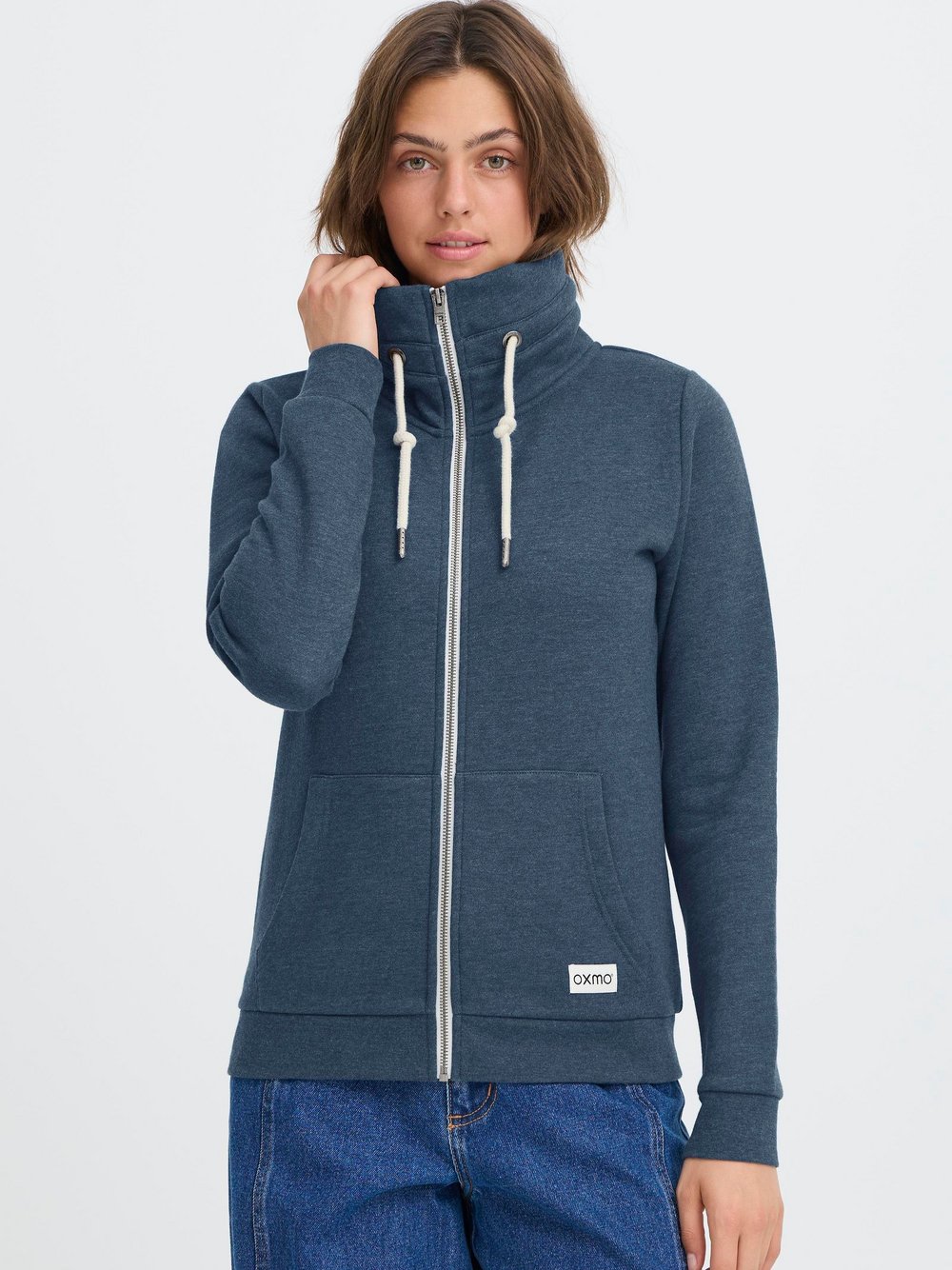 OXMO Trainingsjacke Damen Textil blau, S