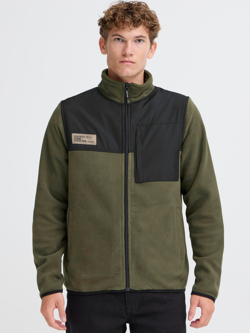 Thumbnail - BLEND Fleecejacke Herren grün, XXL