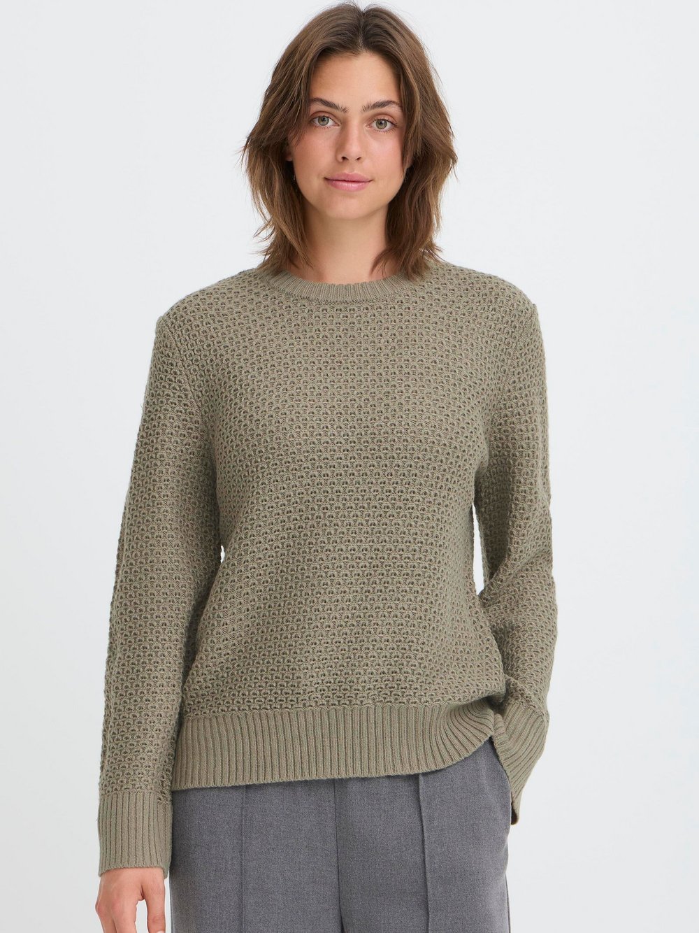 OXMO Strickpullover Damen grün, L