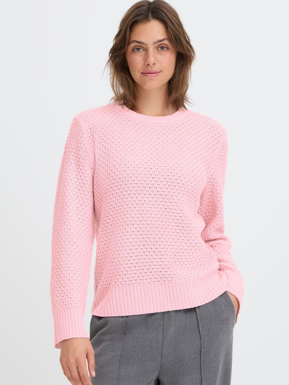 OXMO Strickpullover Damen rosa, XS