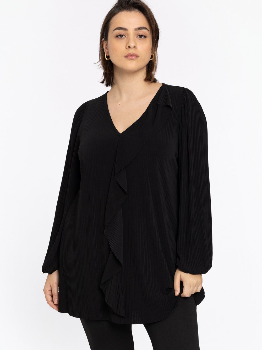 Thumbnail - YOEK Tunika Damen schwarz, 50-52