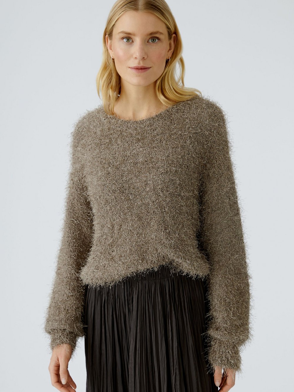 Thumbnail - Oui Pullover Damen braun, 40