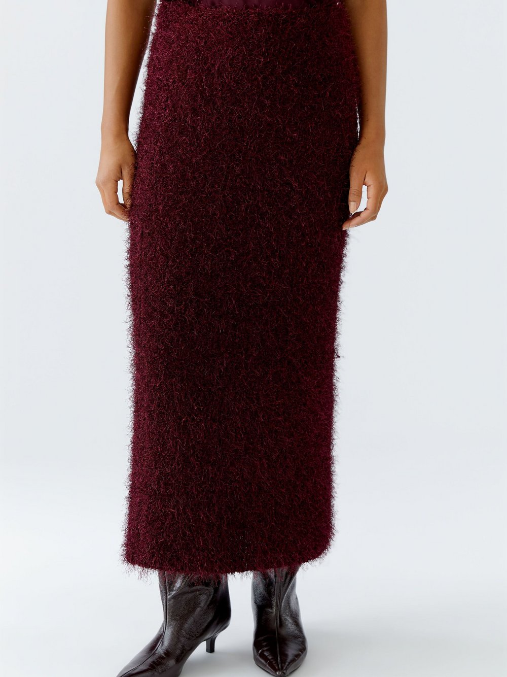 Oui Strickrock Damen rot, 34