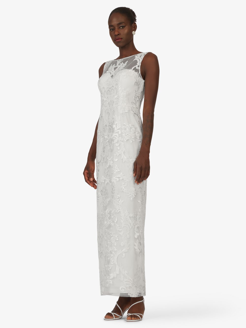 Thumbnail - Kraimod Abendkleid Damen weiß gemustert, 36