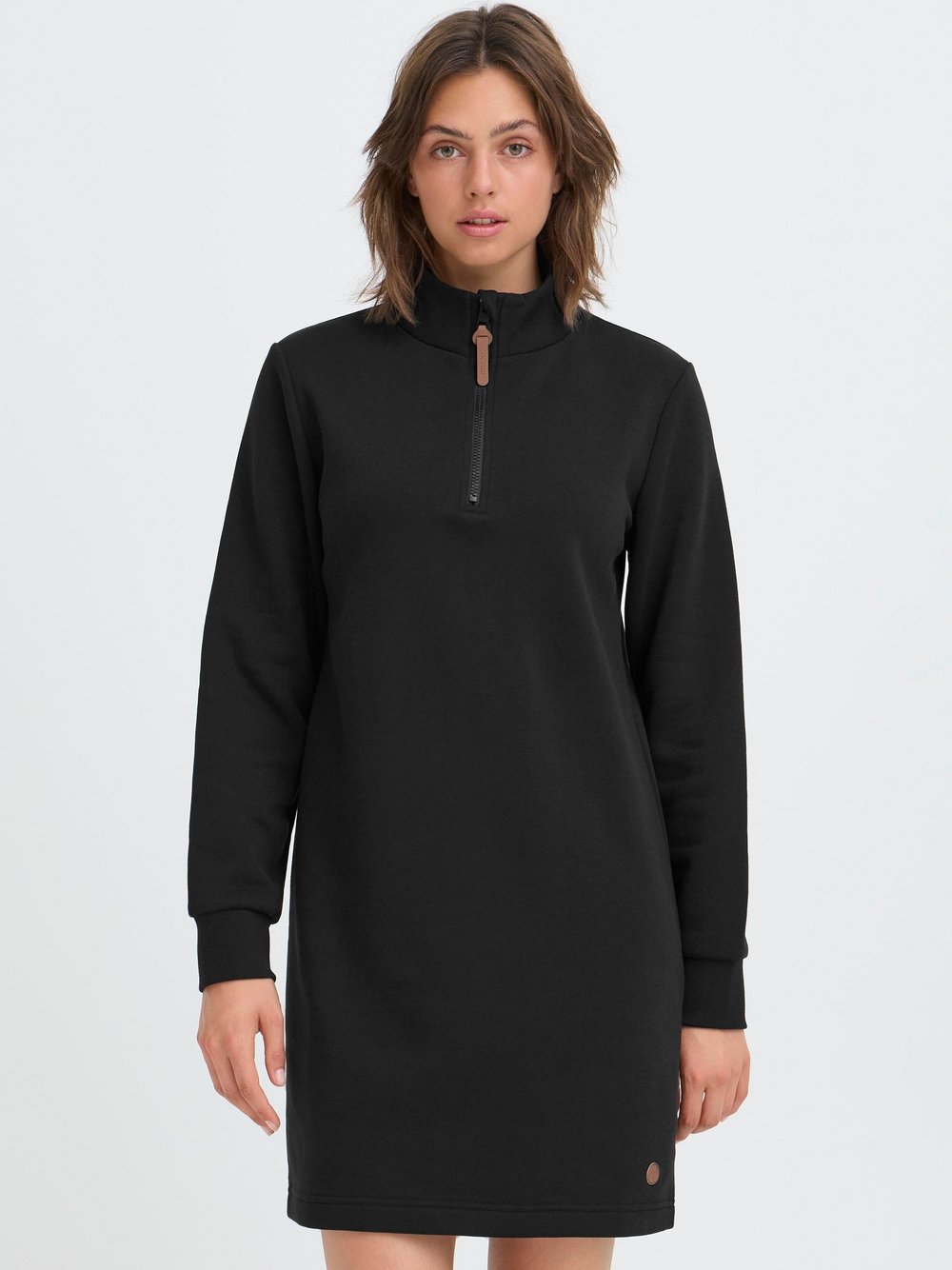 OXMO Sweatkleid Damen schwarz, S