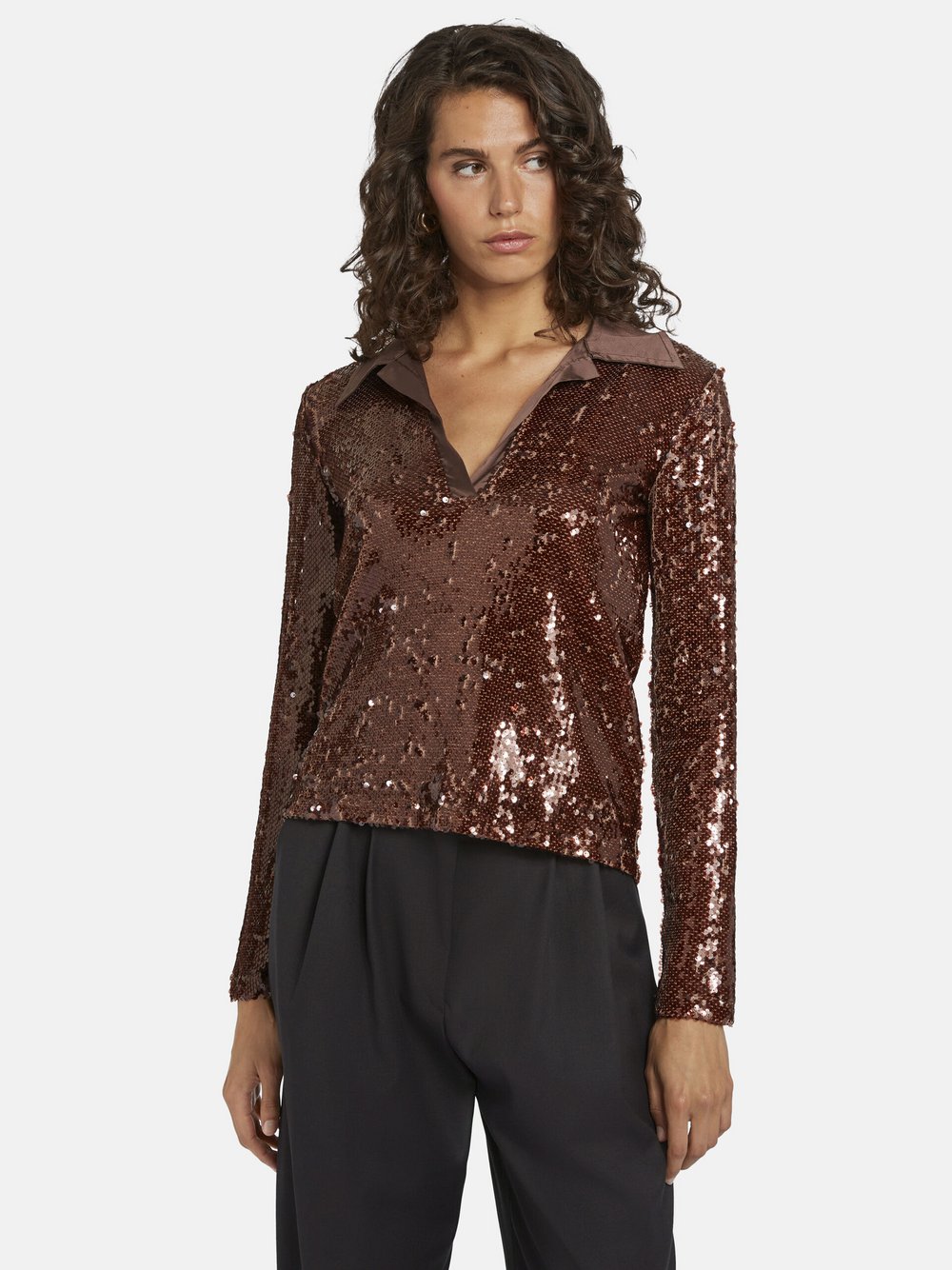 Nicowa Poloshirt Damen braun, 38