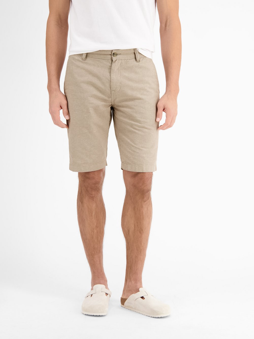 LERROS Chinoshorts Herren Baumwolle beige, 36