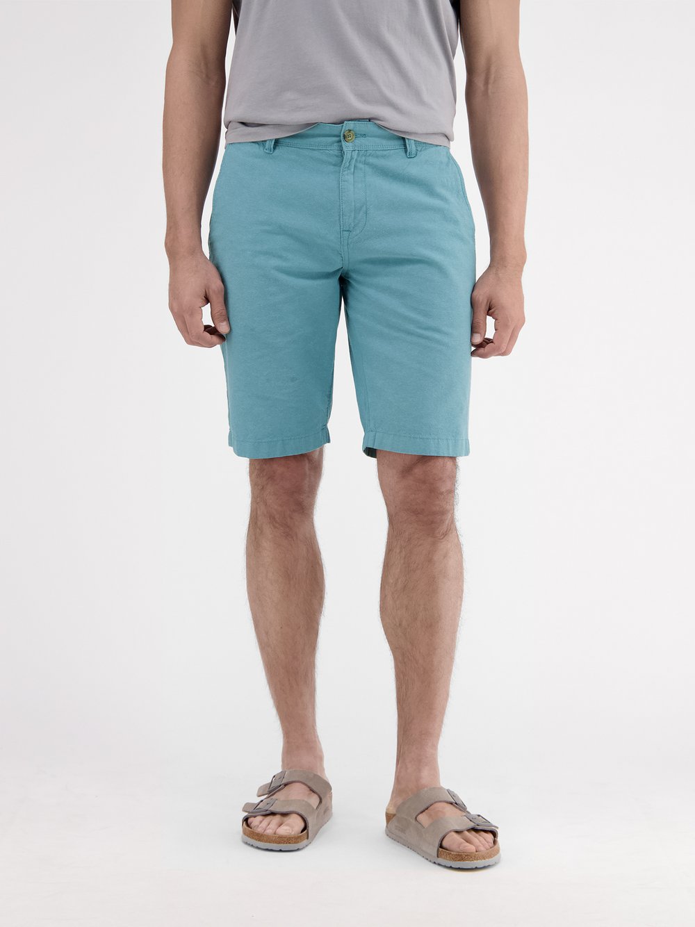 LERROS Chinoshorts Herren Baumwolle blau, 32