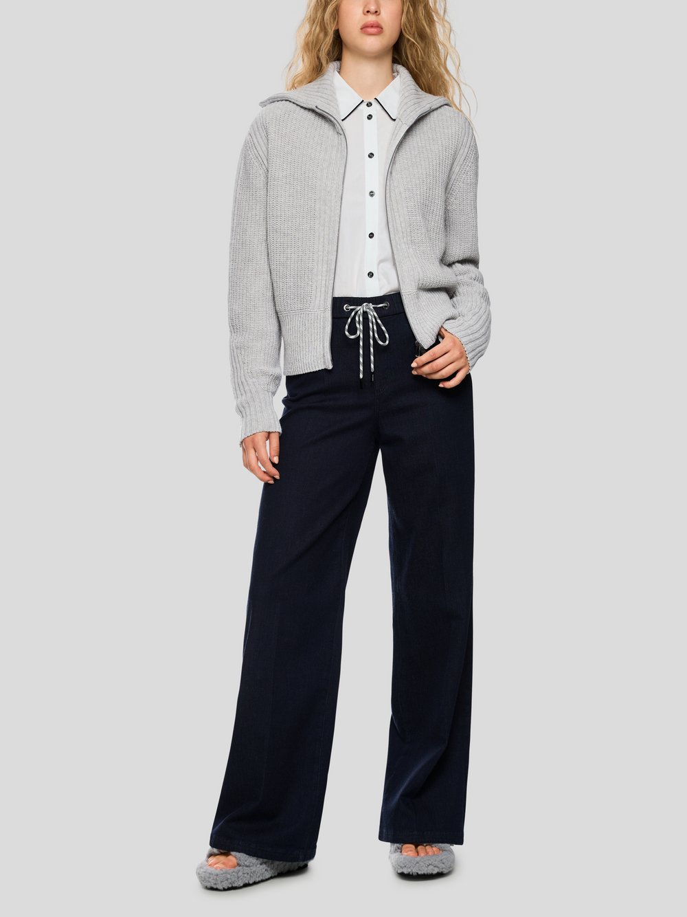 Marc Cain Cardigan Damen Wolle grau, 40