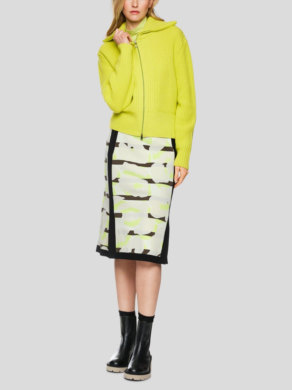 Marc Cain Cardigan Damen Wolle gelb, 36