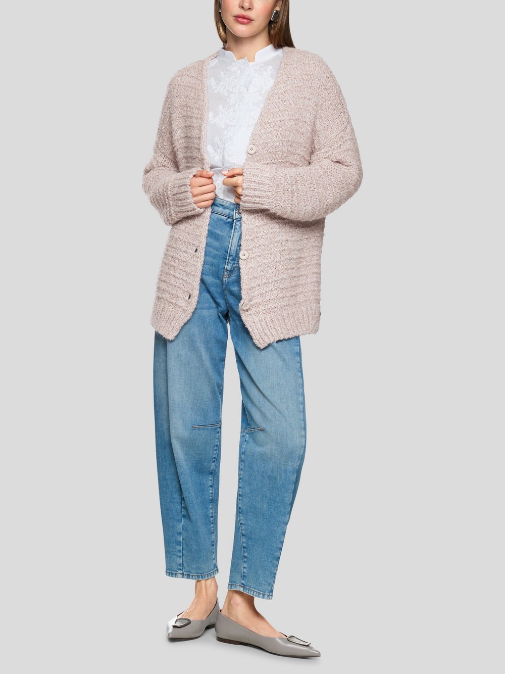 Marc Cain Cardigan Damen Polyamid beige, 38