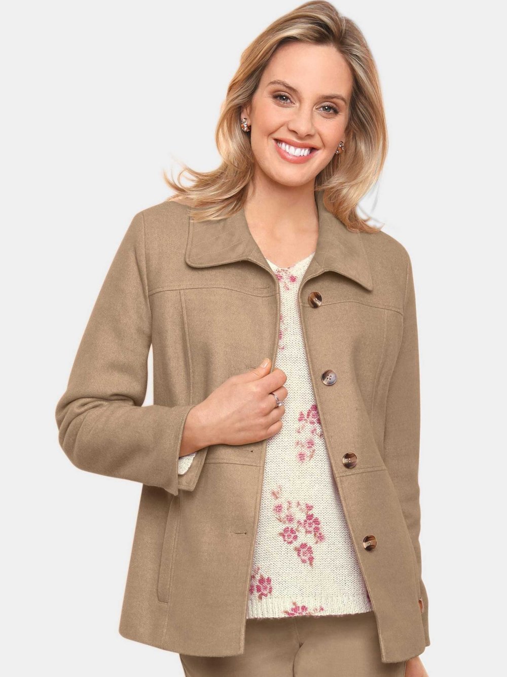 Goldner Elegante Jacke Damen braun, 46