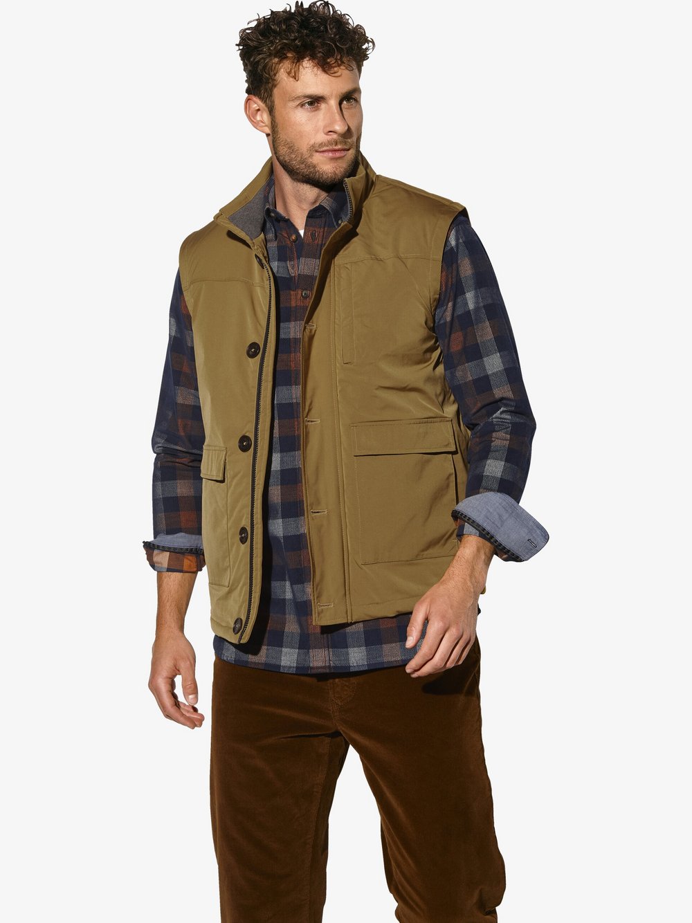 Thumbnail - BABISTA Outdoorweste Herren braun, 54