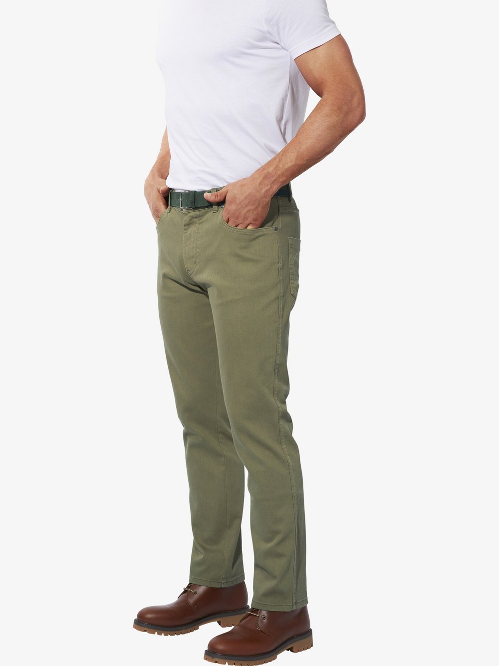 Thumbnail - BABISTA Jeans Herren Baumwolle grün, 36-34