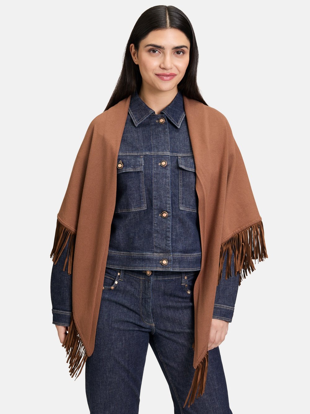 Betty Barclay Tuch Damen Viskose braun, ONE SIZE
