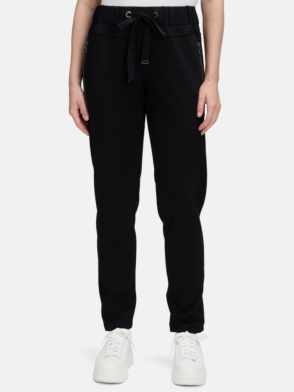 Cartoon Schlupfhose Damen Viskose schwarz, 36