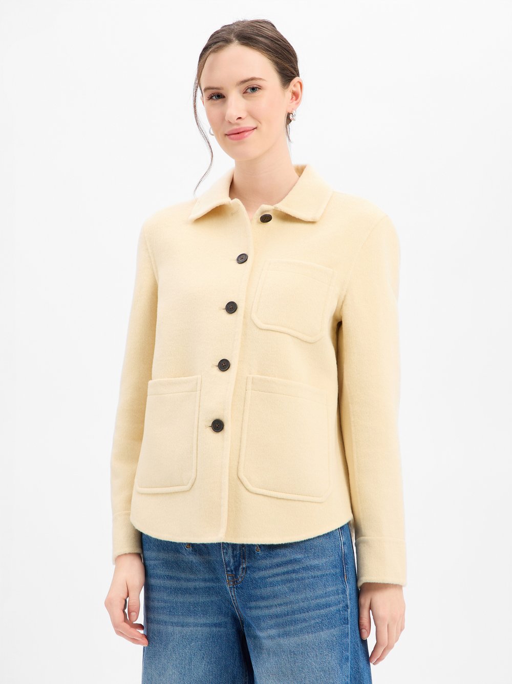 Someday Wolljacke Damen Wolle gelb, 40