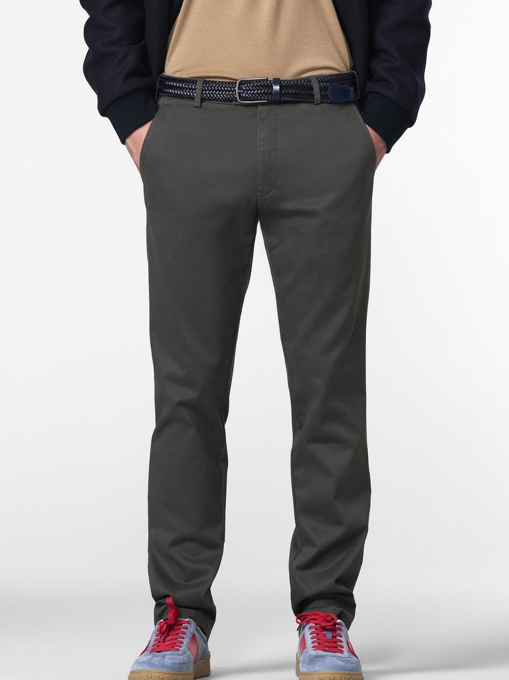 Thumbnail - MEYER Chinohose Herren Baumwolle grau, 54