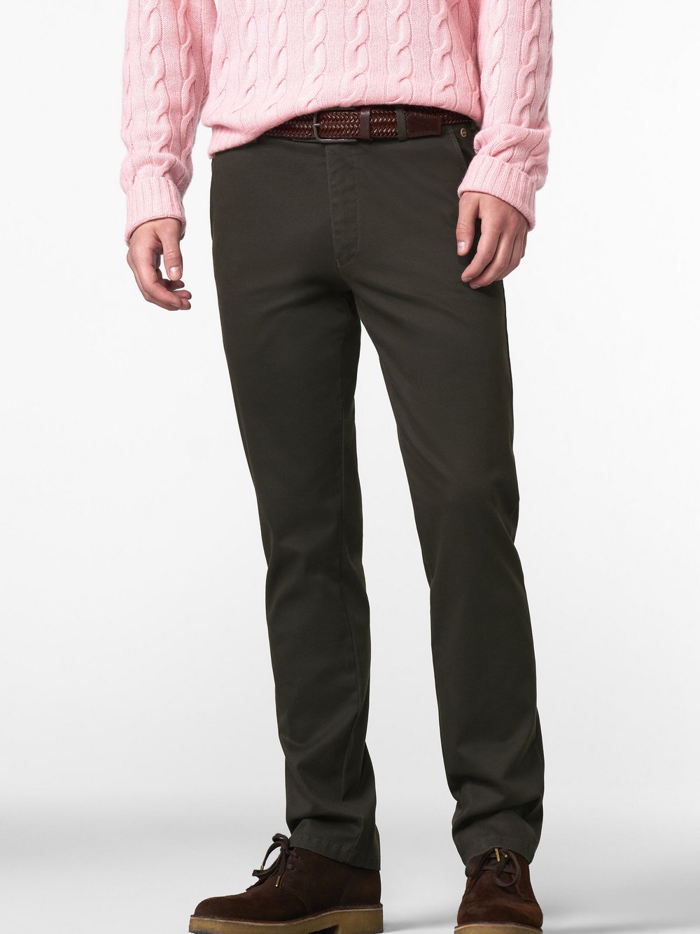 Thumbnail - MEYER Chinohose Herren Baumwolle braun, 25