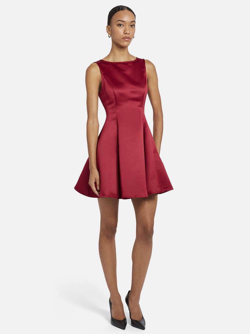 Nicowa Satinkleid Damen rot, 34