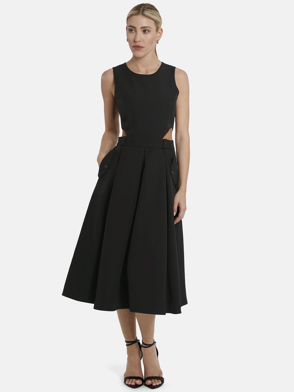 Nicowa Midikleid Damen schwarz, 40