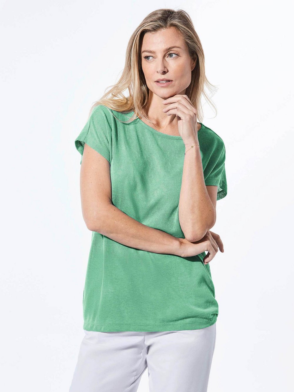 Goldner Shirt Damen grün, 38