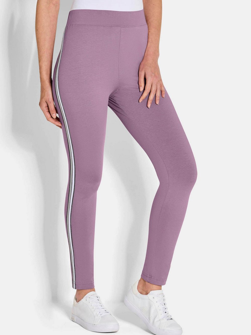 Goldner Leggings Damen Baumwolle rosa, 50