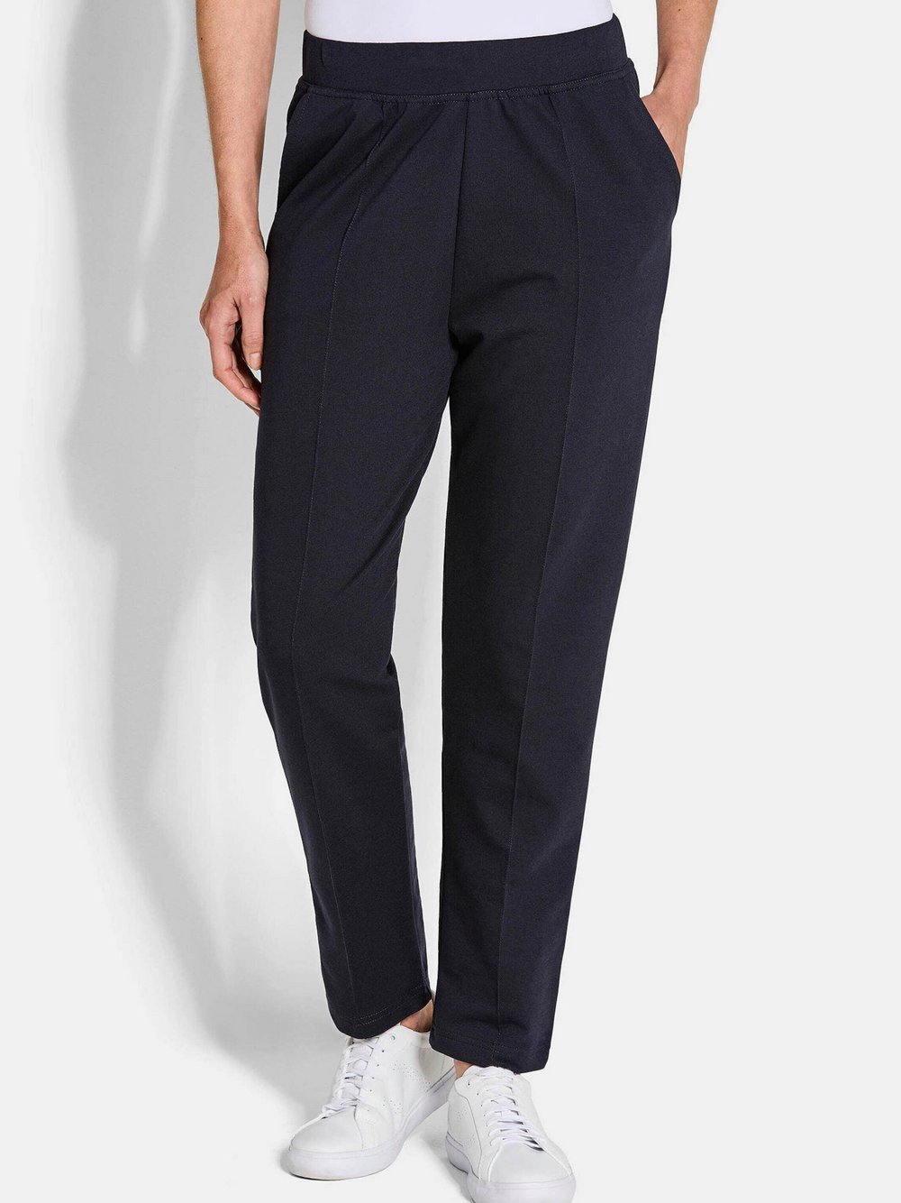 Goldner Freizeithose Damen Baumwolle blau, 38